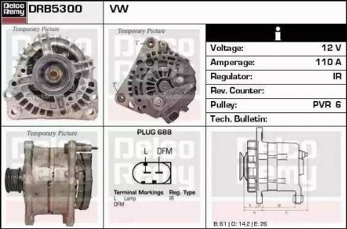 Remy DRB5300 - Generator alexcarstop-ersatzteile.com