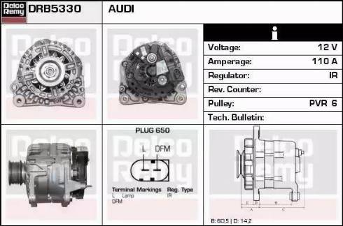 Remy DRB5330 - Generator alexcarstop-ersatzteile.com