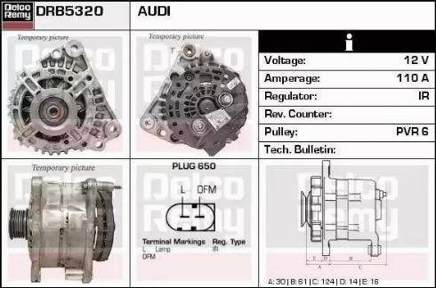 Remy DRB5320 - Generator alexcarstop-ersatzteile.com