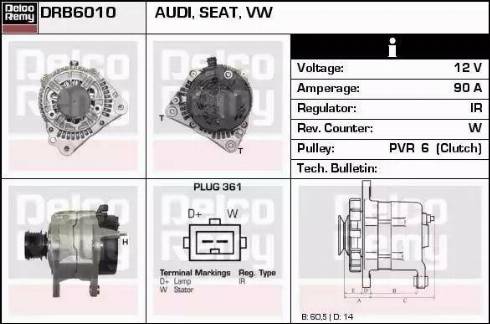 Remy DRB6010 - Generator alexcarstop-ersatzteile.com