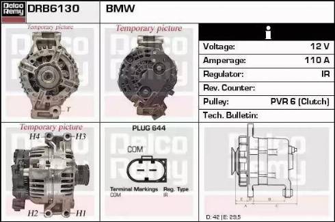 Remy DRB6130 - Generator alexcarstop-ersatzteile.com