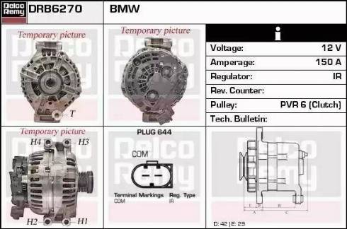 Remy DRB6270 - Generator alexcarstop-ersatzteile.com