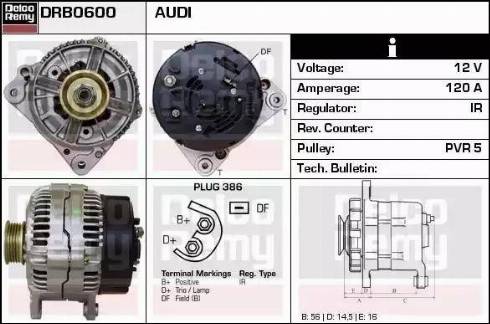 Remy DRB0600 - Generator alexcarstop-ersatzteile.com