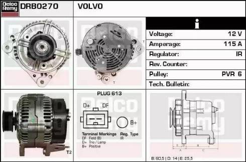 Remy DRB0270 - Generator alexcarstop-ersatzteile.com