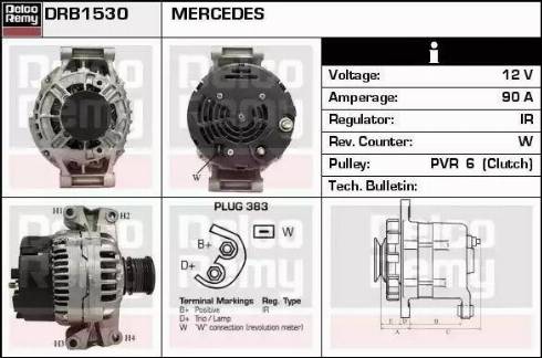 Remy DRB1530 - Generator alexcarstop-ersatzteile.com