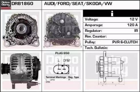 Remy DRB1860 - Generator alexcarstop-ersatzteile.com