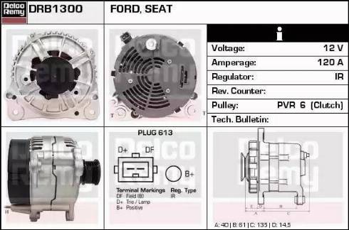 Remy DRB1300 - Generator alexcarstop-ersatzteile.com