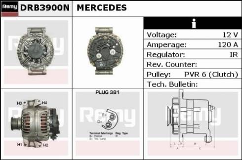 Remy DRB3900N - Generator alexcarstop-ersatzteile.com