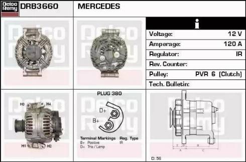 Remy DRB3660 - Generator alexcarstop-ersatzteile.com