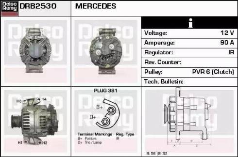 Remy DRB2530 - Generator alexcarstop-ersatzteile.com