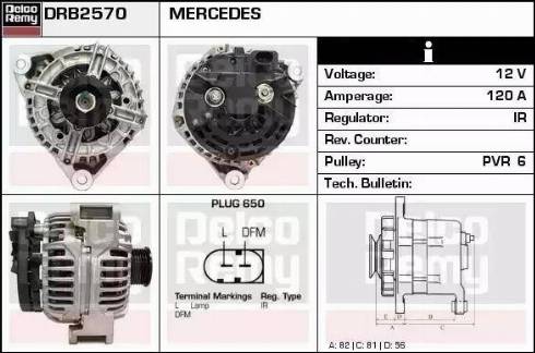 Remy DRB2570 - Generator alexcarstop-ersatzteile.com