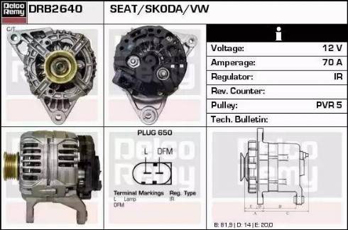 Remy DRB2640 - Generator alexcarstop-ersatzteile.com