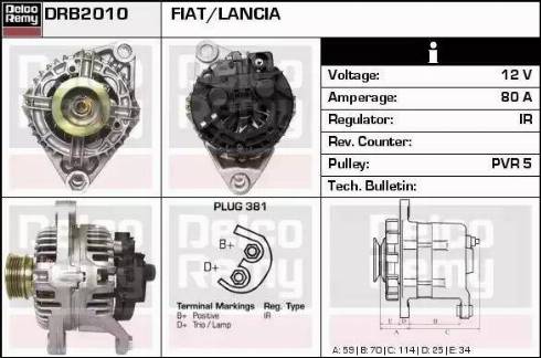 Remy DRB2010 - Generator alexcarstop-ersatzteile.com