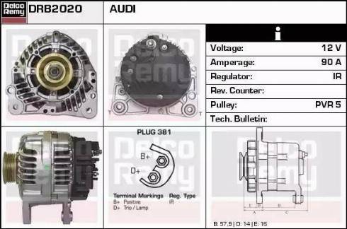 Remy DRB2020 - Generator alexcarstop-ersatzteile.com