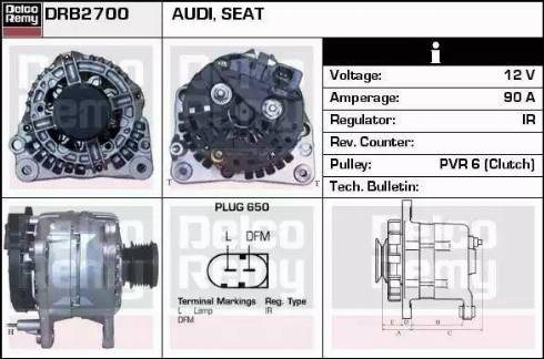 Remy DRB2700 - Generator alexcarstop-ersatzteile.com