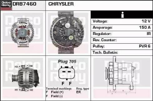 Remy DRB7460 - Generator alexcarstop-ersatzteile.com