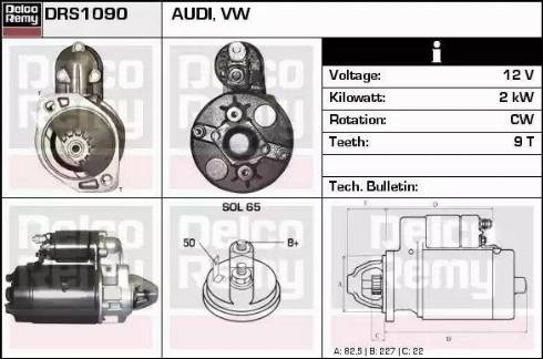 Remy DRS1090 - Starter alexcarstop-ersatzteile.com