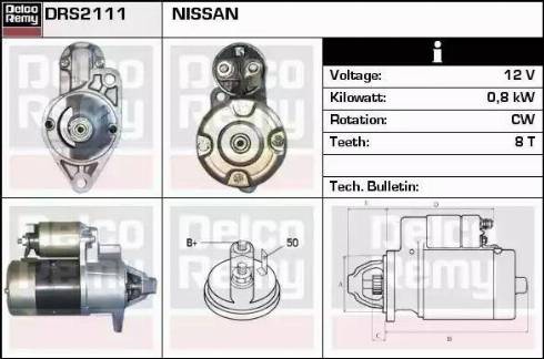 Remy DRS2111 - Starter alexcarstop-ersatzteile.com