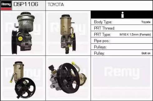 Remy DSP1106 - Hydraulikpumpe, Lenkung alexcarstop-ersatzteile.com