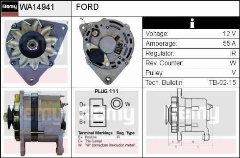 Remy RAA14941 - Generator alexcarstop-ersatzteile.com