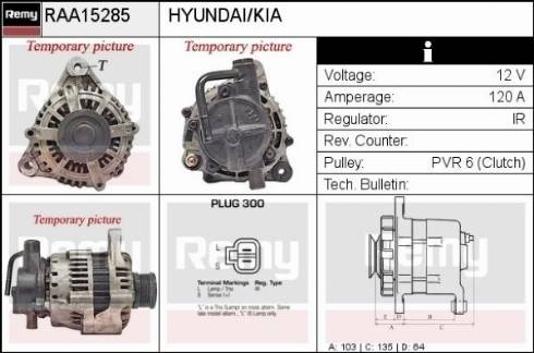 Remy RAA15285 - Generator alexcarstop-ersatzteile.com