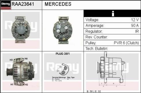 Remy RAA23641 - Generator alexcarstop-ersatzteile.com