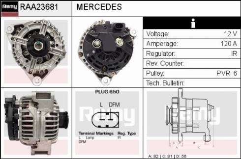 Remy RAA23681 - Generator alexcarstop-ersatzteile.com