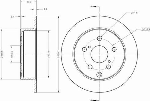 Remy RAD1939C - Bremsscheibe alexcarstop-ersatzteile.com