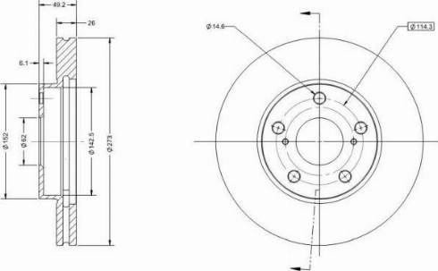 Remy RAD1485C - Bremsscheibe alexcarstop-ersatzteile.com