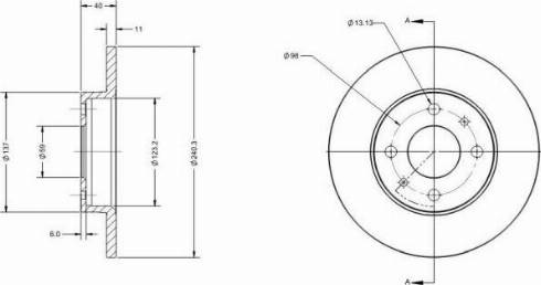 Remy RAD1010C - Bremsscheibe alexcarstop-ersatzteile.com