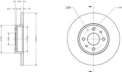 Remy RAD1017C - Bremsscheibe alexcarstop-ersatzteile.com