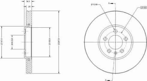 Remy RAD1024C - Bremsscheibe alexcarstop-ersatzteile.com