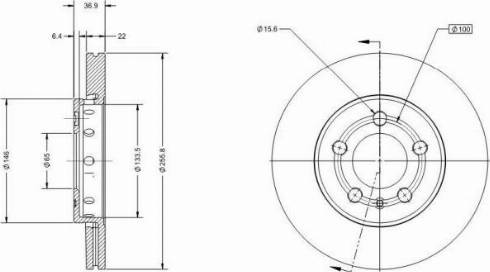 Remy RAD1022C - Bremsscheibe alexcarstop-ersatzteile.com