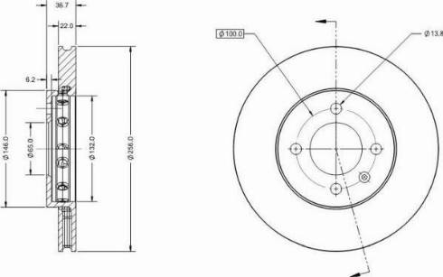 Remy RAD1164C - Bremsscheibe alexcarstop-ersatzteile.com