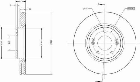 Remy RAD1101C - Bremsscheibe alexcarstop-ersatzteile.com