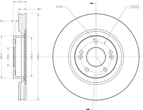 Remy RAD1849C - Bremsscheibe alexcarstop-ersatzteile.com