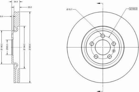 Remy RAD1310C - Bremsscheibe alexcarstop-ersatzteile.com