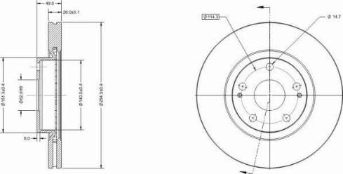 Remy RAD1338C - Bremsscheibe alexcarstop-ersatzteile.com