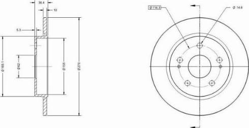 Remy RAD1241C - Bremsscheibe alexcarstop-ersatzteile.com