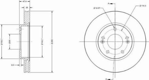 Remy RAD2871C - Bremsscheibe alexcarstop-ersatzteile.com