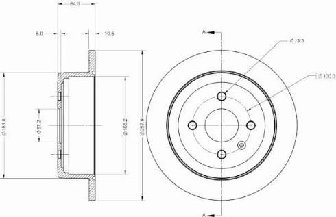 Remy RAD2210C - Bremsscheibe alexcarstop-ersatzteile.com