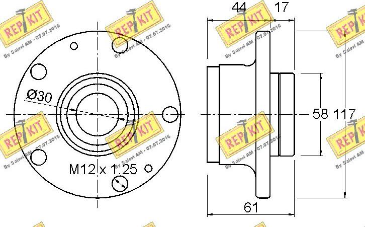 REPKIT RKB2547 - Radlagersatz alexcarstop-ersatzteile.com