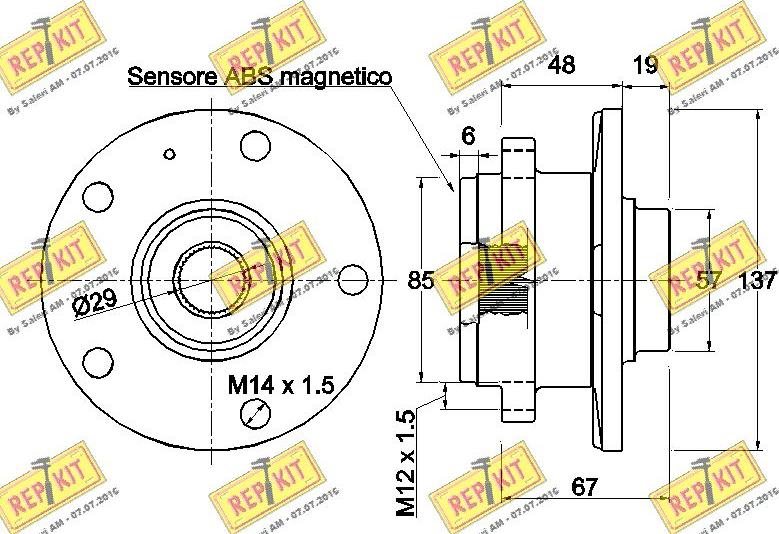 REPKIT RKB2655 - Radlagersatz alexcarstop-ersatzteile.com