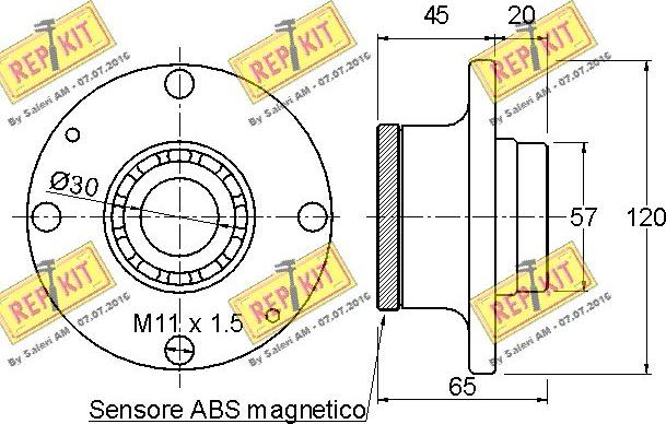 REPKIT RKB2206 - Radlagersatz alexcarstop-ersatzteile.com