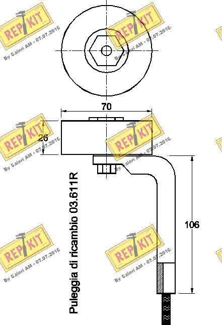 REPKIT RKT1624 - Riemenspanner, Keilrippenriemen alexcarstop-ersatzteile.com