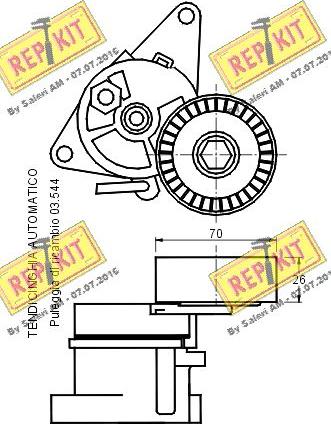 REPKIT RKT1625 - Riemenspanner, Keilrippenriemen alexcarstop-ersatzteile.com