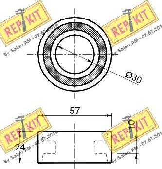 REPKIT RKT1044 - Umlenk / Führungsrolle, Zahnriemen alexcarstop-ersatzteile.com