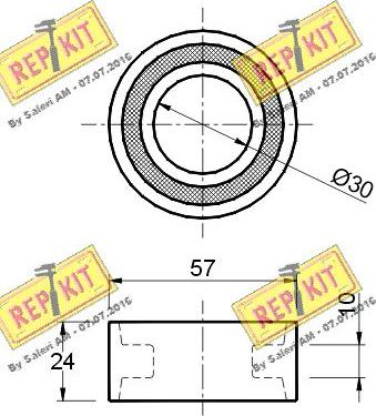 REPKIT RKT1048 - Spannrolle, Zahnriemen alexcarstop-ersatzteile.com