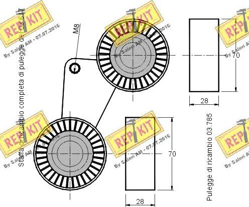 REPKIT RKT1832 - Riemenspanner, Keilrippenriemen alexcarstop-ersatzteile.com