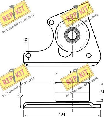 REPKIT RKT1251 - Umlenk / Führungsrolle, Zahnriemen alexcarstop-ersatzteile.com